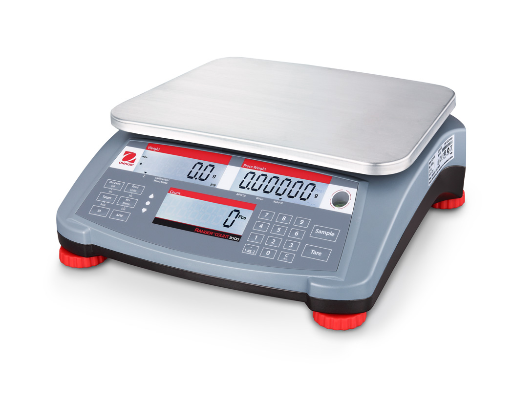 Počítací váha Ranger® Count 3000 do 3 kg (Počítací váha Ranger® Count 3000 s váživostí do 3 kg v technologickém provedení)