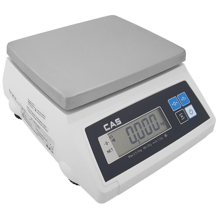 Voděodolná gastro váha CAS SW 1W-5kg (Kuchyňská váha CAS SW 1W-5kg)