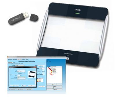 Tělesný analyzátor TANITA BC 1000, set pro sportovce (Tělesný analyzátor s přenosem dat Tanita BC-1000 + USB ANT + GMON Standard pro 8 uživatelů)