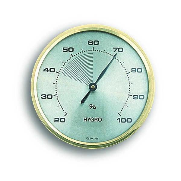 Kalibrovaný vlhkoměr TFA 44.1001 - analogový (Analogový spirálový vlhkoměr TFA 44.1001 pro měření relativní vlhkosti, včetně kalibrace a kalibračního listu)
