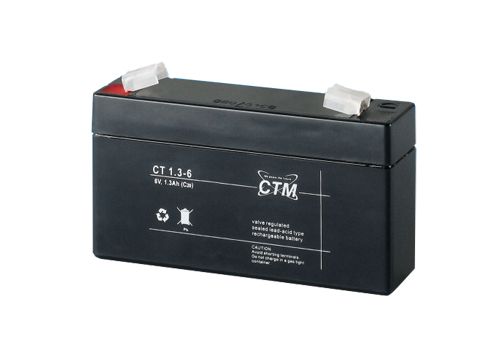 Akumulátor 6V 1,3Ah pro váhy CAS PB, SW-LR, OCS-T (Náhradní akumulátor/ baterie 6V 1,3Ah)
