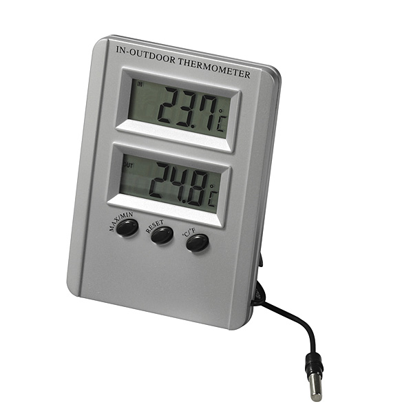 Kalibrovaný digitální teploměr MIN/MAX (Digitální teploměr pro měření vnitřní a venkovní teploty)