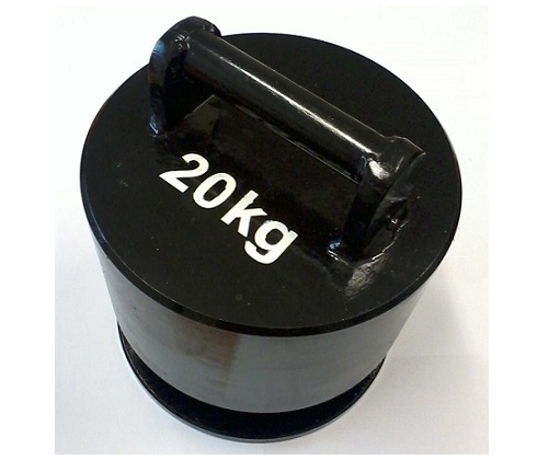 Závaží - 20 kg (Ocelové závaží s kalibračním listem - 20 kg , stohovatelné )