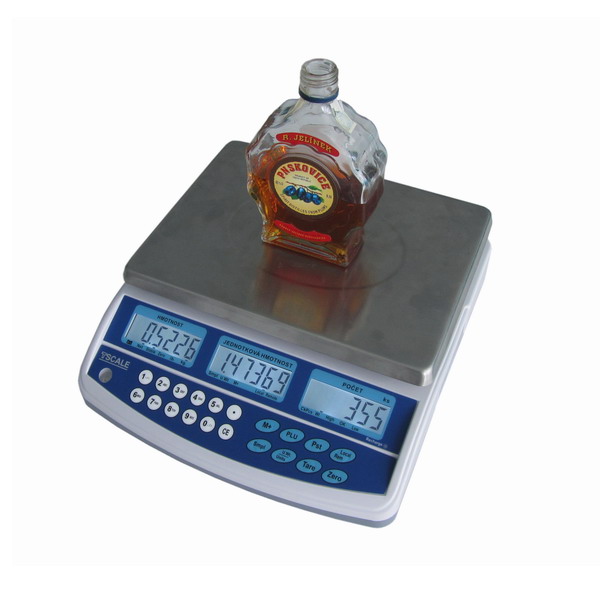 Váha na alkohol a mince Tscale QHD, 3 kg (Stolní váha Tscale QHD pro zjištění objemu tekutin)