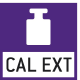 Externí kalibrace (CAL): K seřízení váhy je potřeba externí kalibrační závaží.