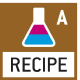 Foto standardu - Receptura – úroveň A:  Samostatná paměť na hmotnost nádoby (táru) a na ingredience receptury (netto – celkem).