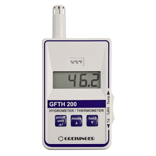 Teploměr - vlhkoměr GFTH 200, s kalibrací teploty